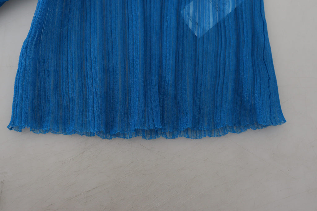 Dolce & Gabbana Blue Long Sleeve T-Shirt for Women additional view