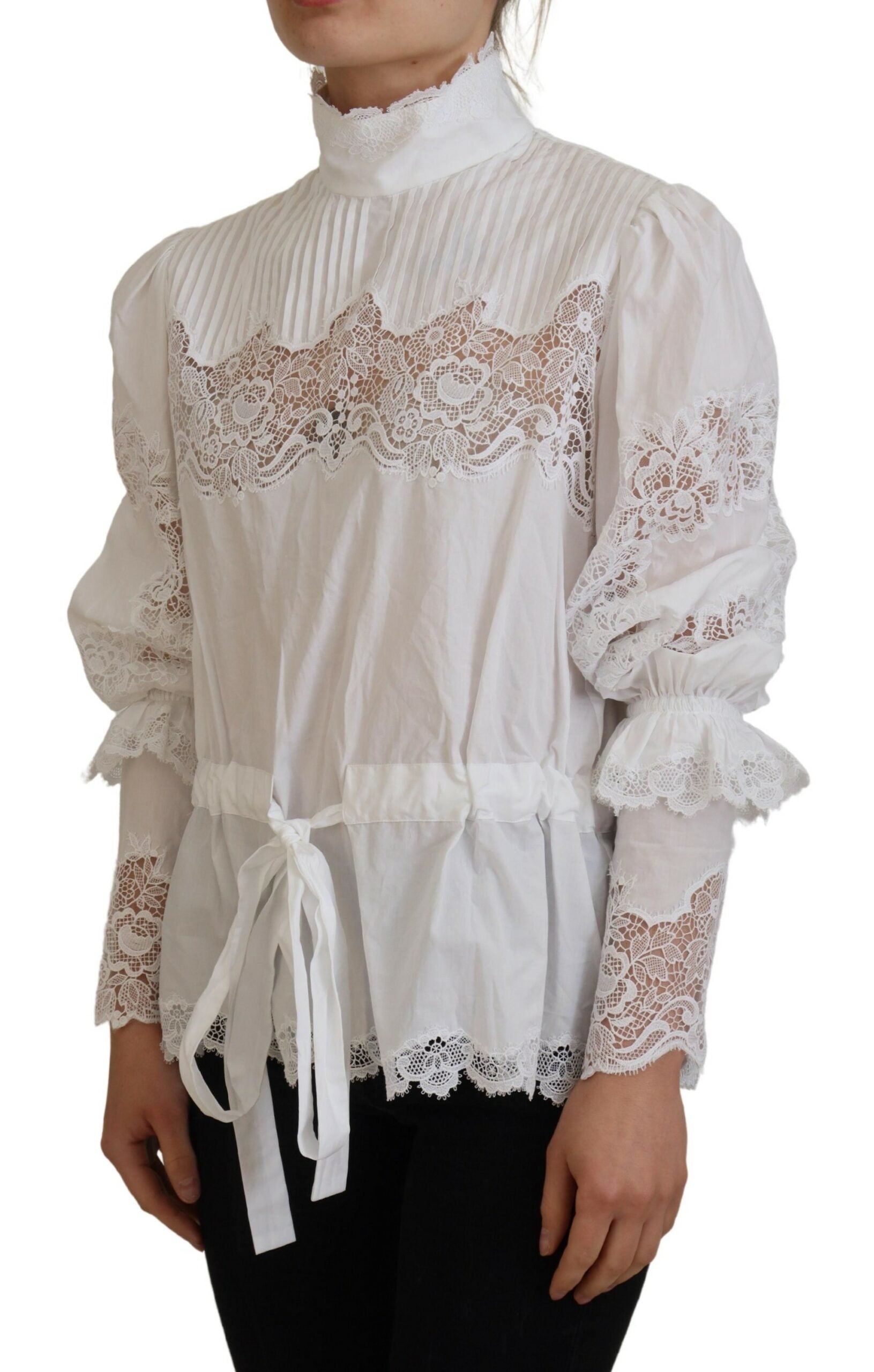 Dolce & Gabbana White Long Sleeve T-Shirt for Women alternate view