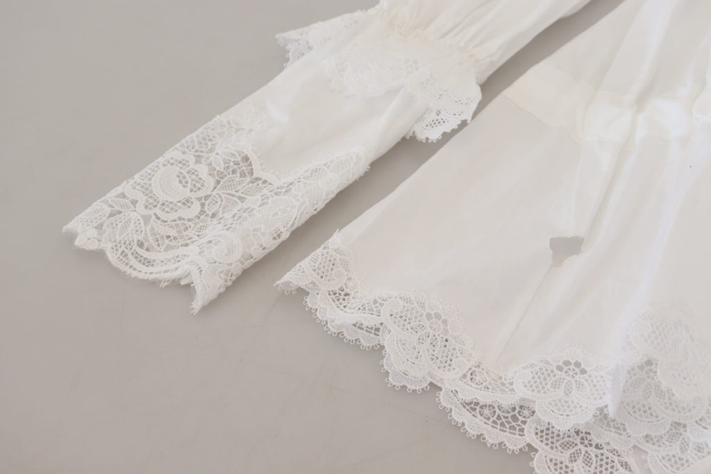 Dolce & Gabbana White Long Sleeve T-Shirt for Women additional view
