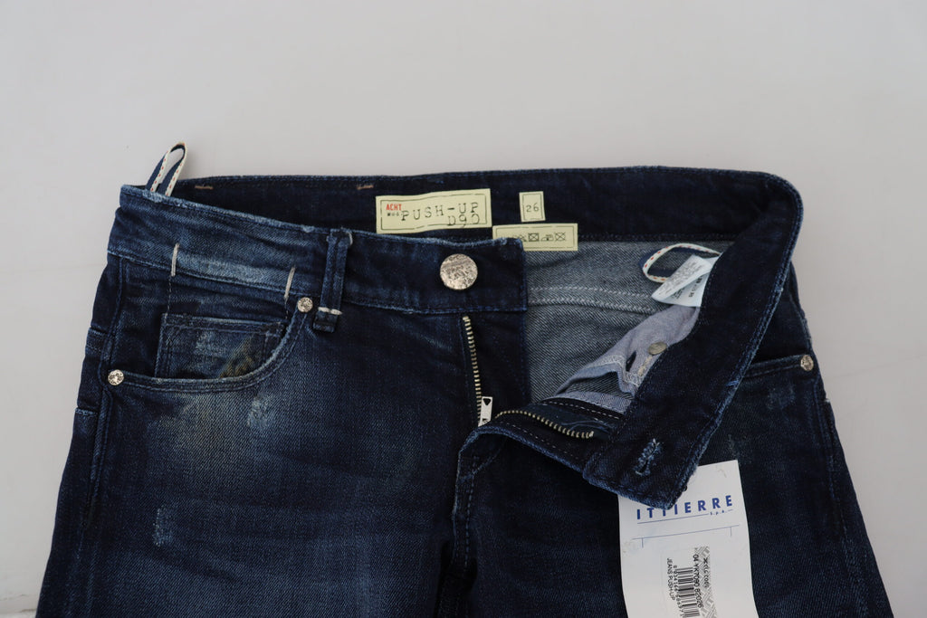 Acht Blue Slim Fit Jeans for Women side view
