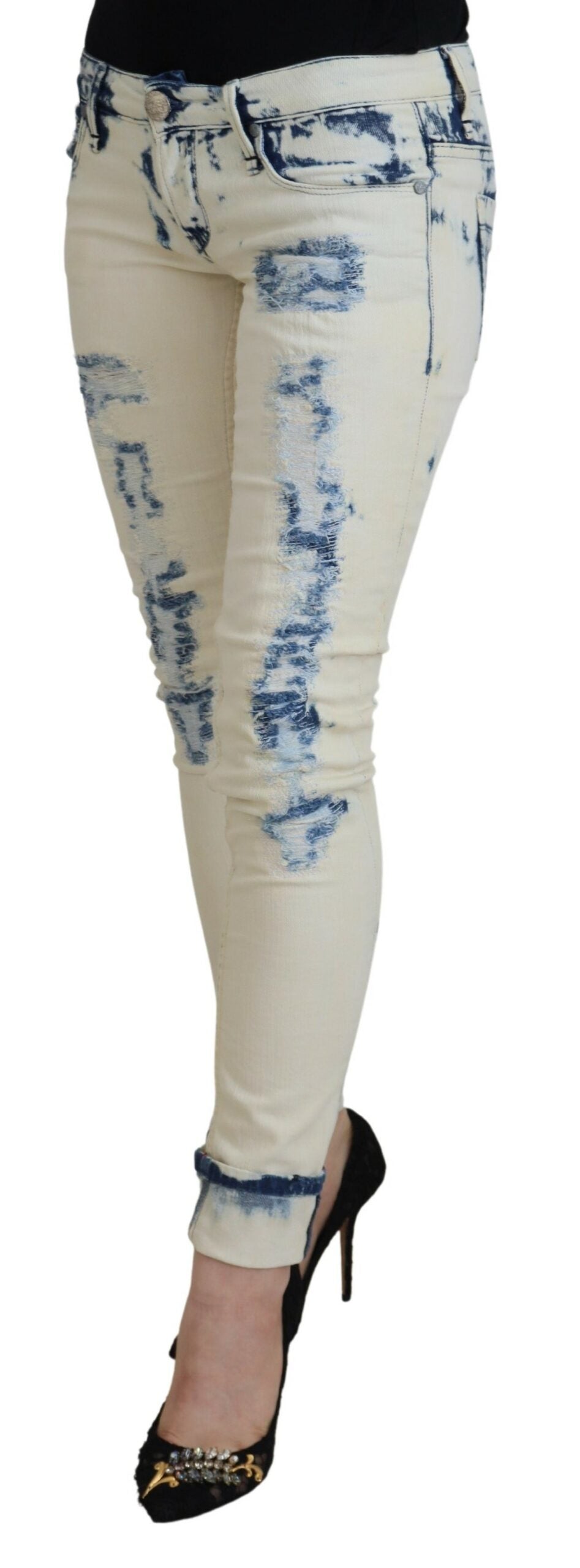 Acht White Skinny Jeans for Women alternate view