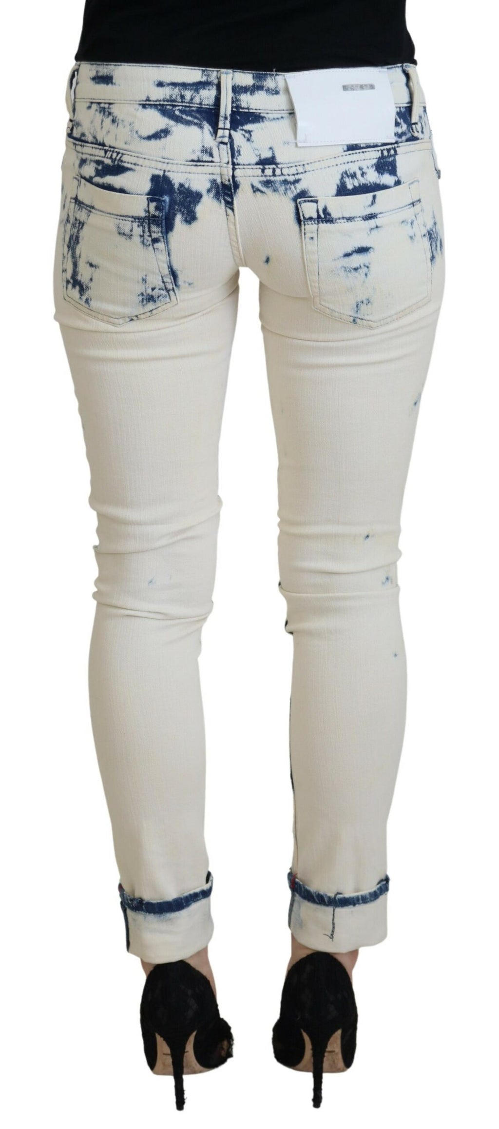 Acht White Skinny Jeans for Women detail view