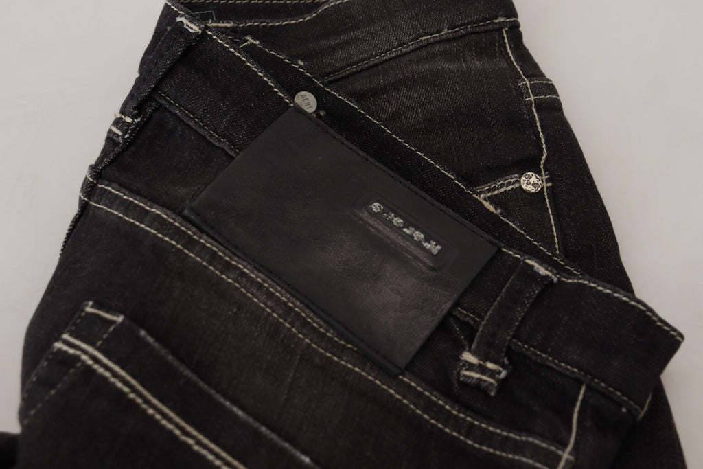 Acht Black Tapered Jeans for Women additional view