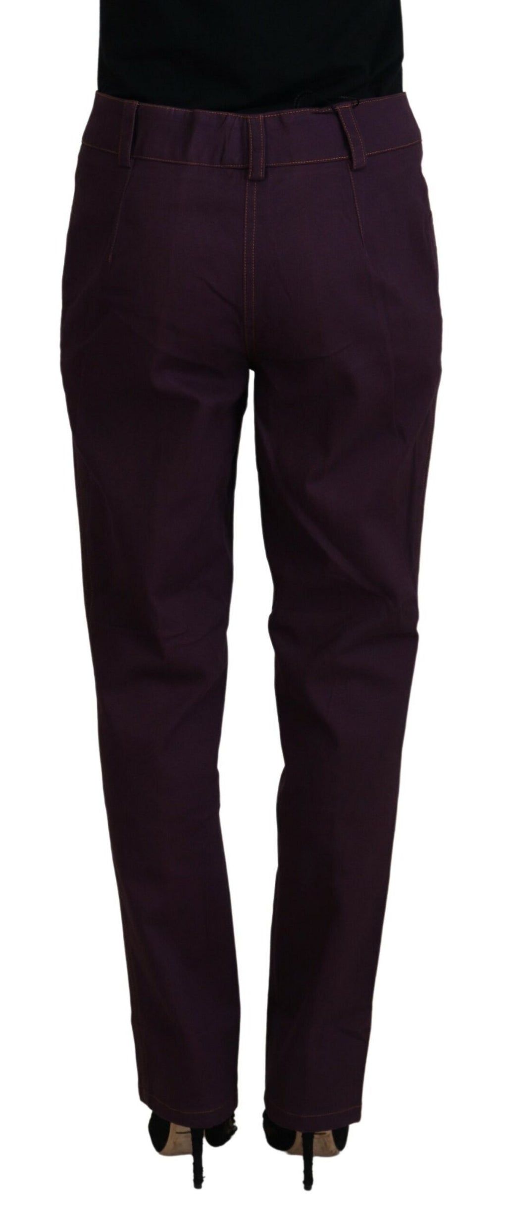 BENCIVENGA Purple Tapered Jeans for Women detail view