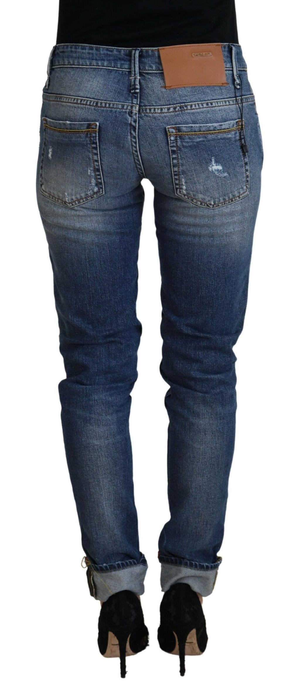 Acht Blue Slim Fit Jeans for Women detail view
