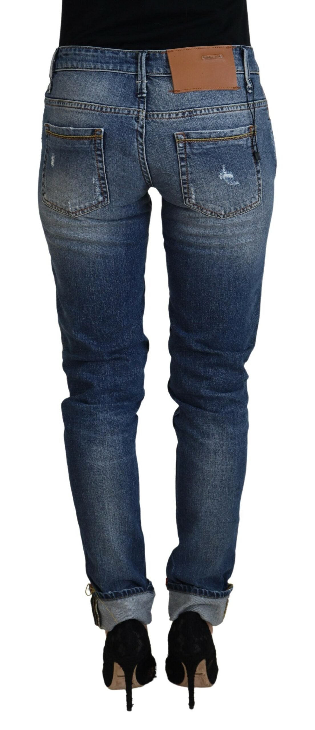 Acht Blue Slim Fit Jeans for Women detail view