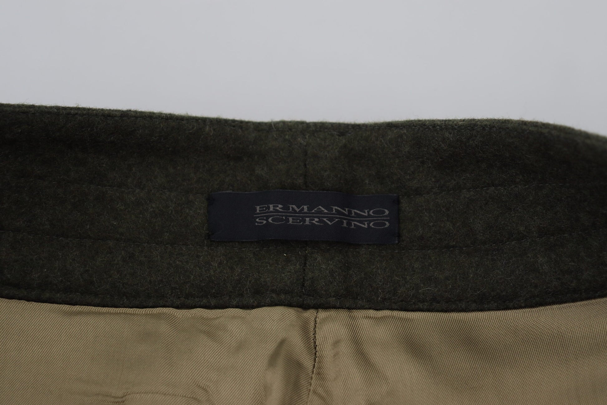 Ermanno Scervino – Grüne, schmal zulaufende Hose für Damen mit Schnürung