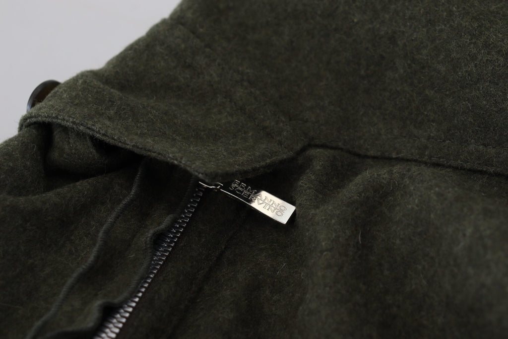 Ermanno Scervino – Grüne, schmal zulaufende Hose für Damen mit Schnürung