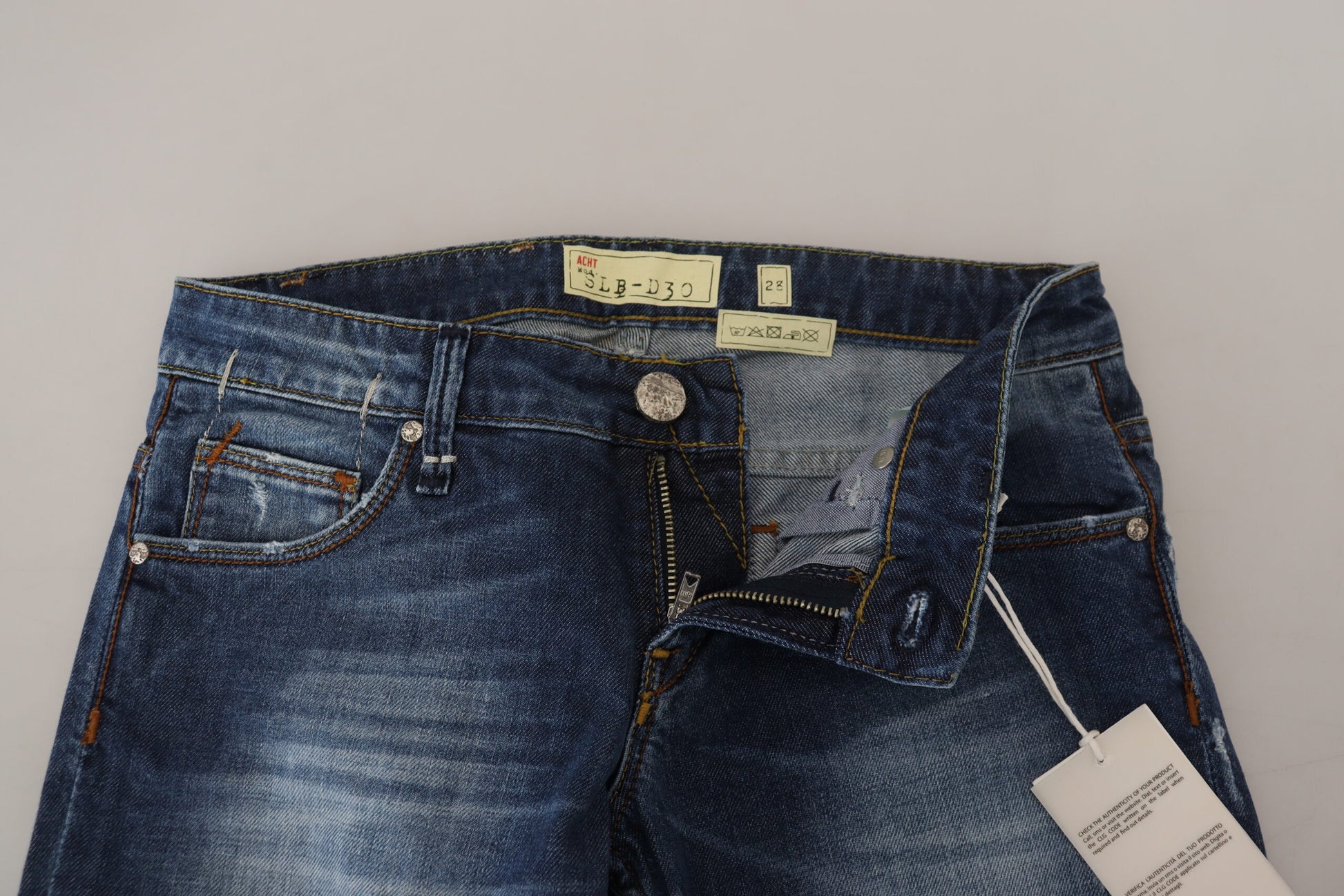 Acht Blue Slim Fit Jeans for Women side view