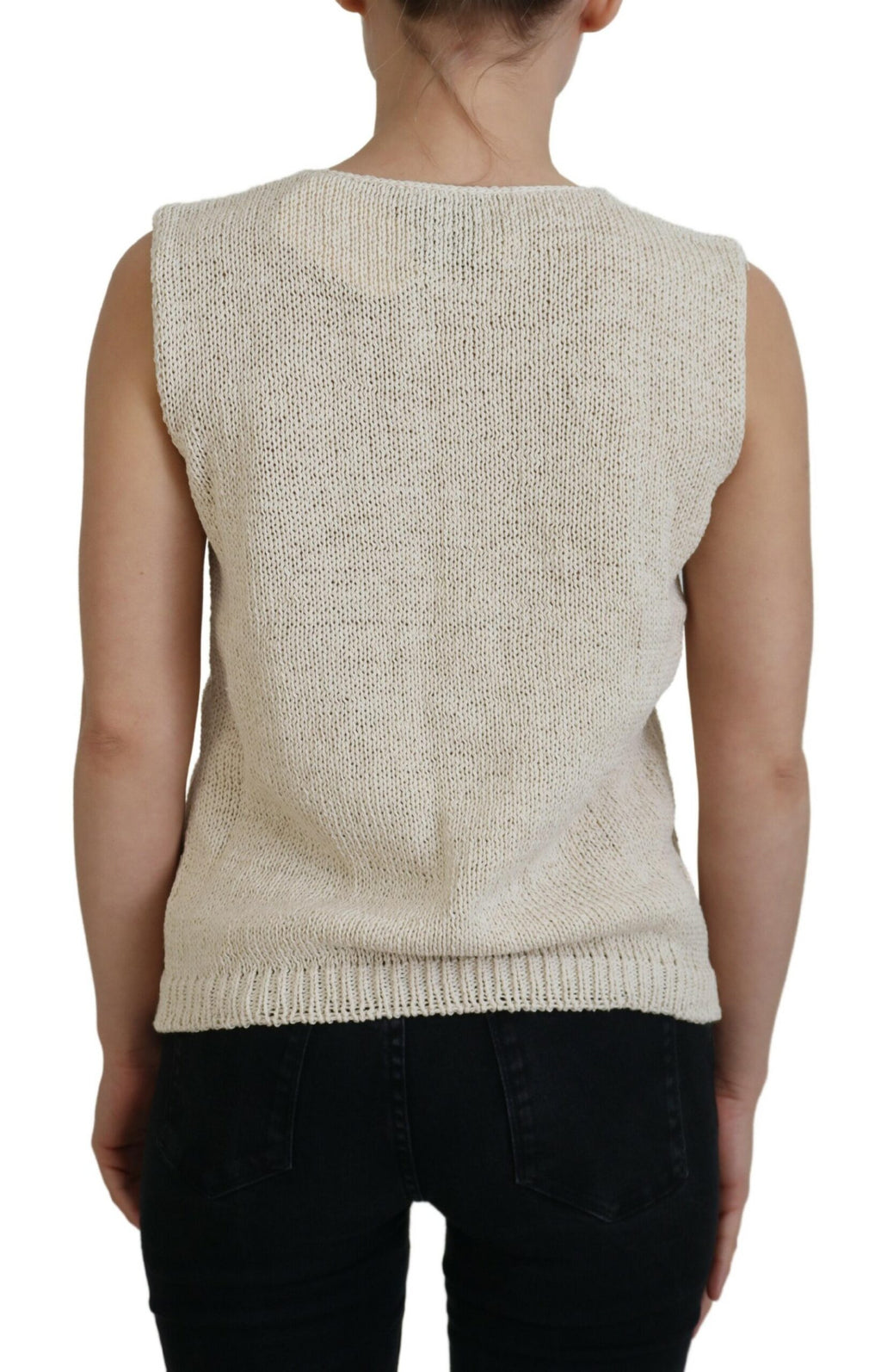 PINK MEMORIES Beige Tank Tops T for Women detail view