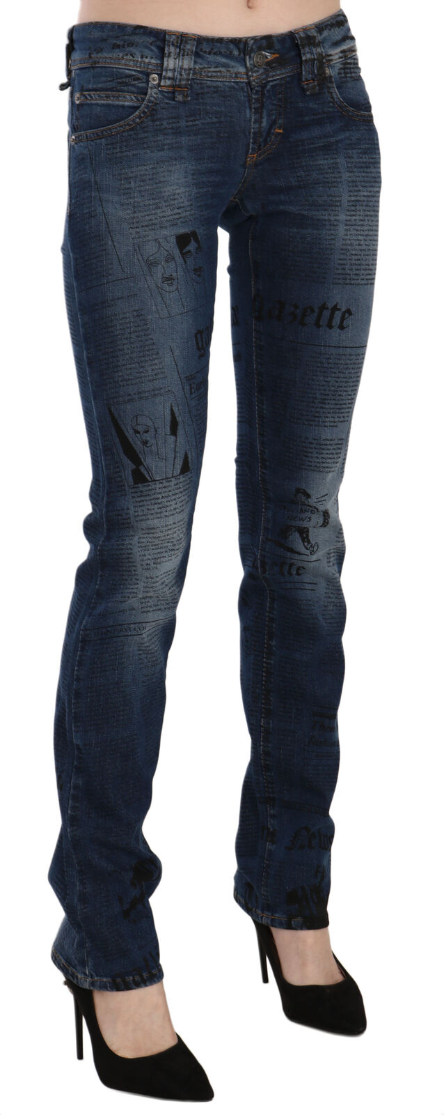 John Galliano Blue Skinny Jeans for Women alternate view