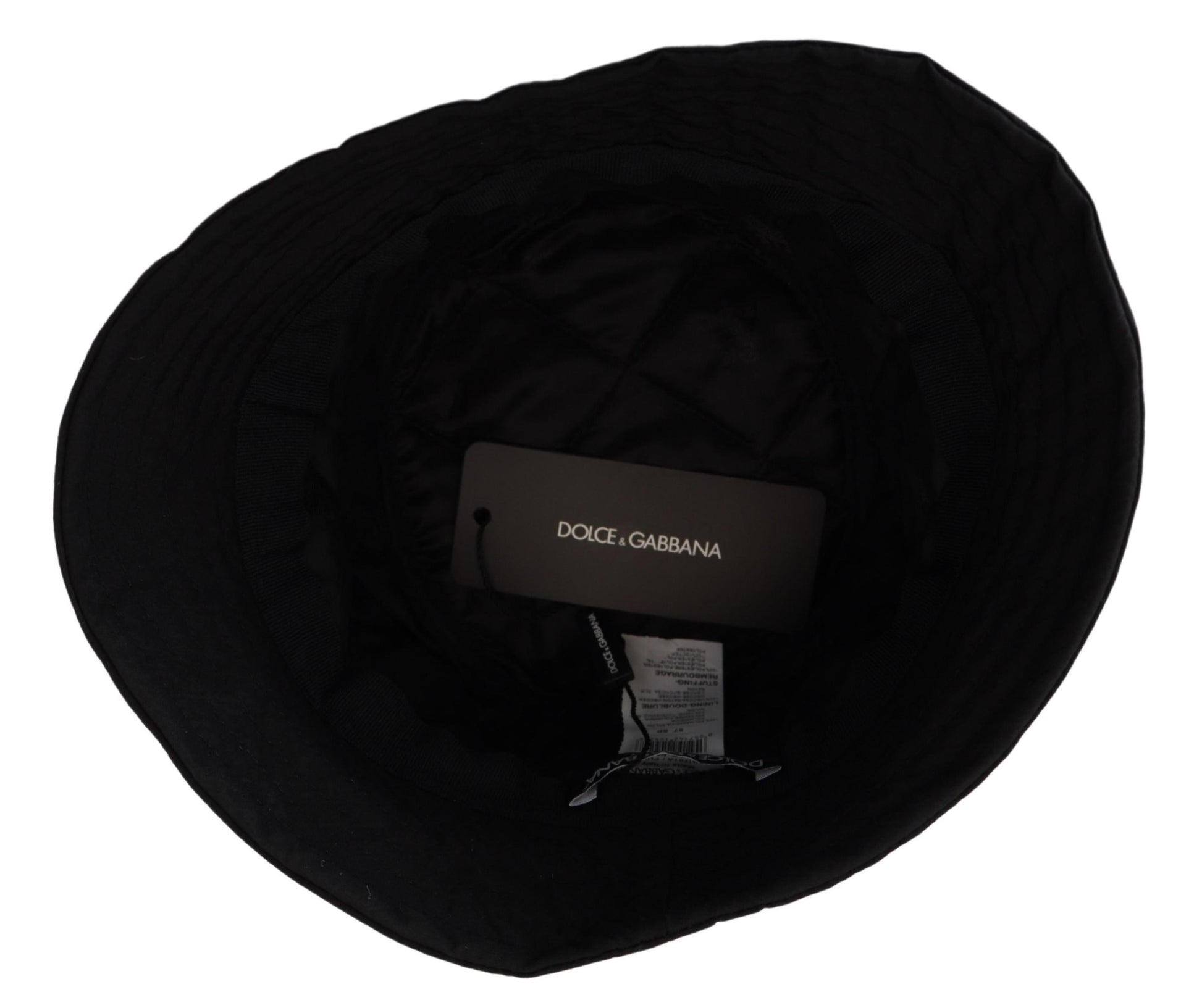 Dolce & Gabbana Black Bucket Hats for Women side view