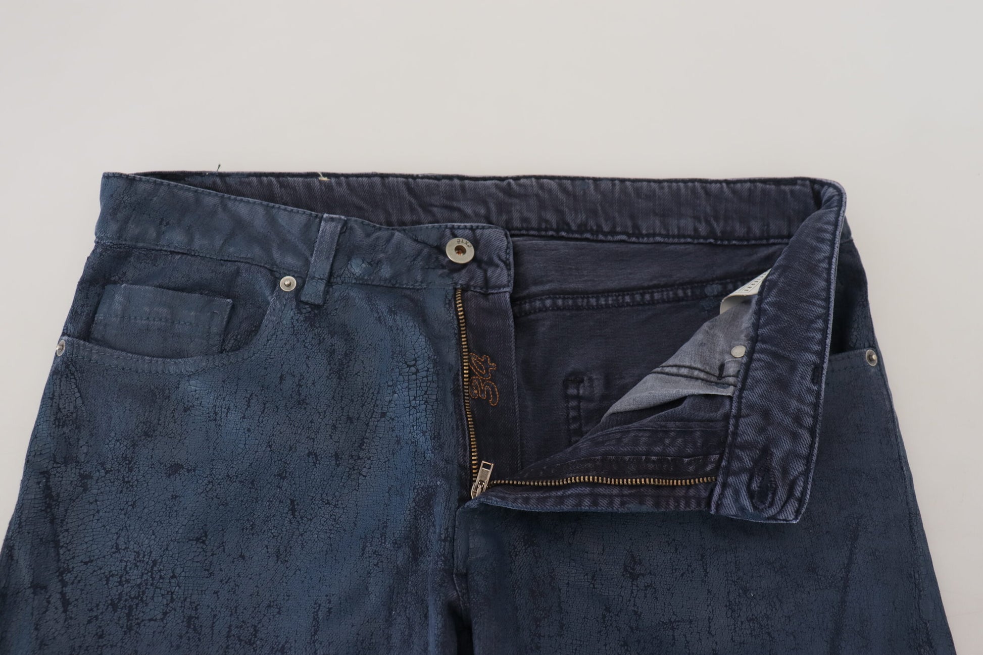 Exte Blue Cotton Tapered Slim Fit Herren Casual Denim Jeans