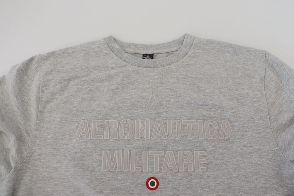 Aeronautica Militare Grey Sweatshirt for Men side view