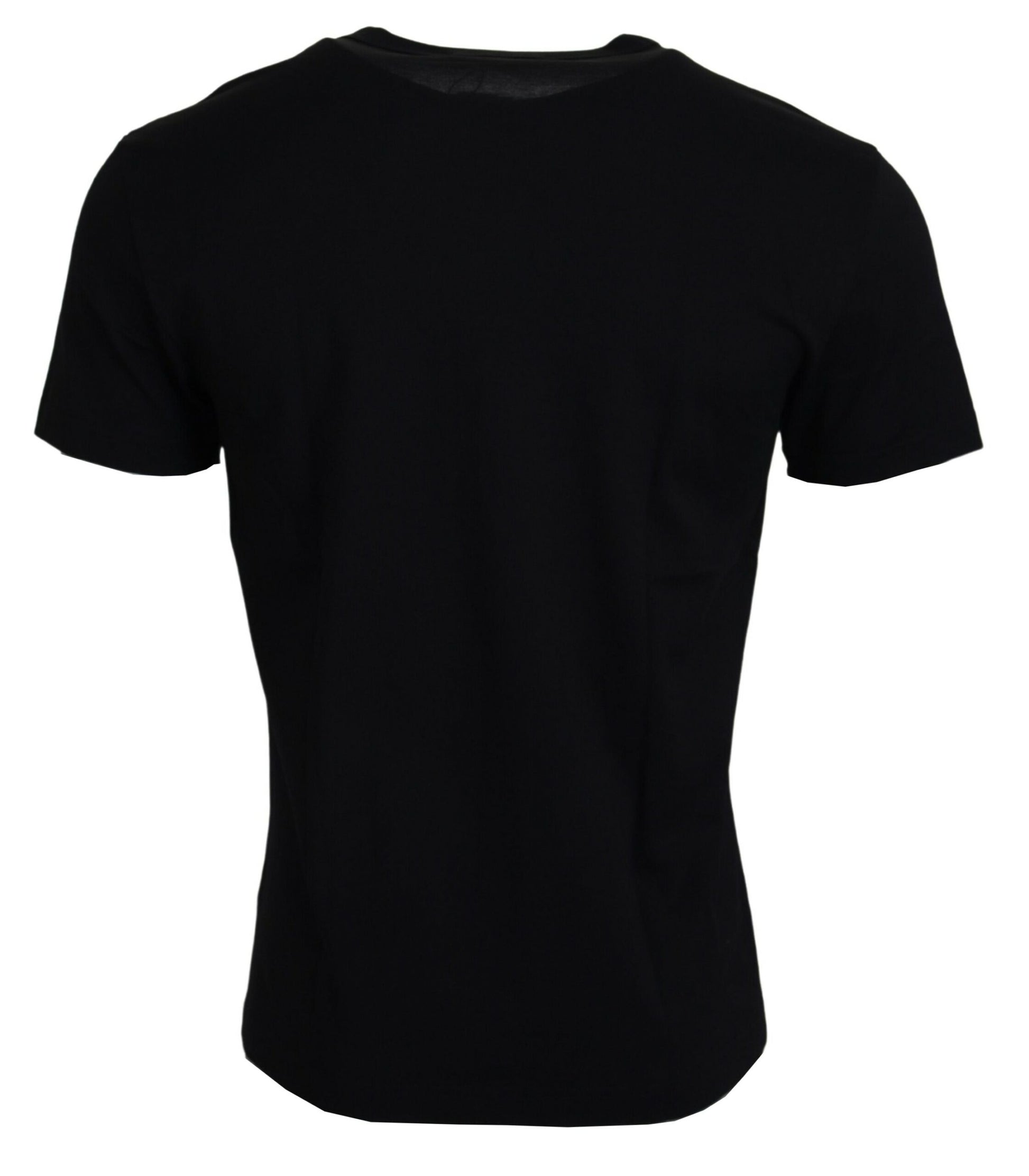 T-shirt en coton noir à manches courtes « Sneak Peek » Dolce & Gabbana