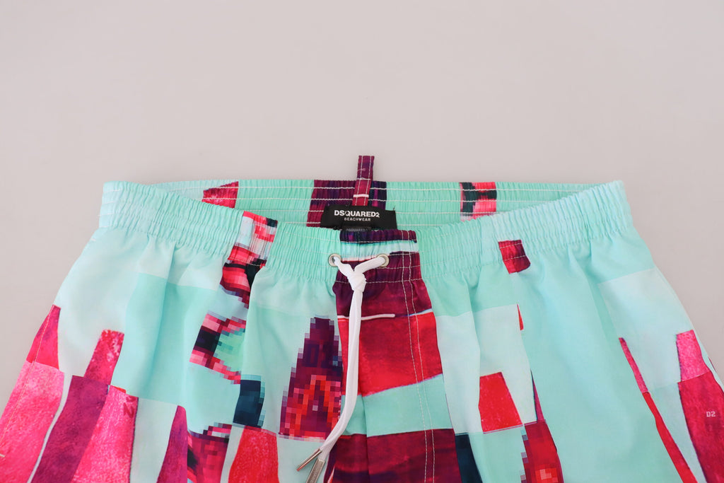 Dsquared² Multicolor Swim Shorts for Men side view