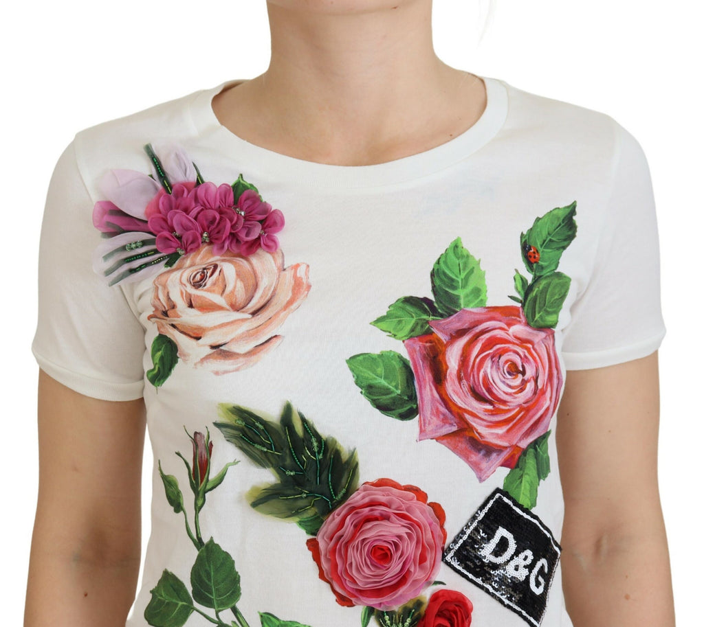 Dolce & Gabbana White T-Shirt for Women side view
