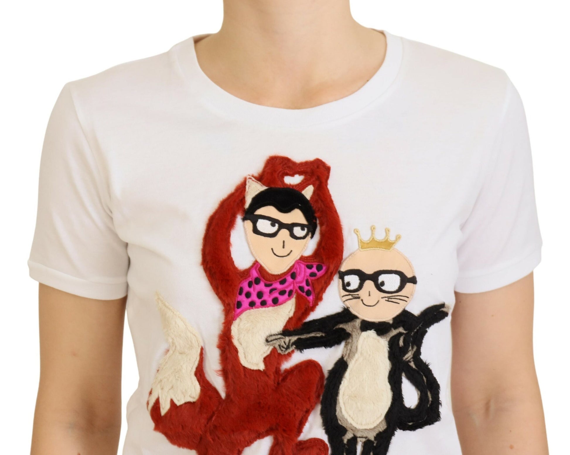 Dolce & Gabbana White T-Shirt for Women side view