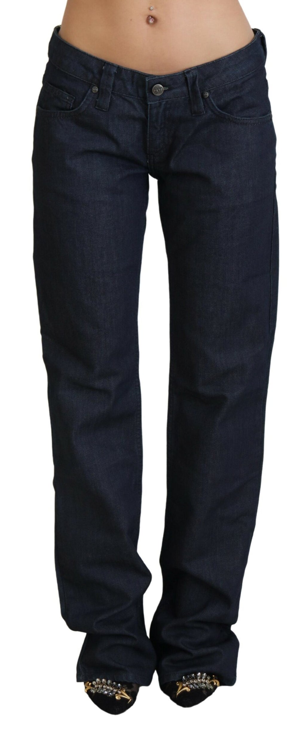 Exte Blue Straight Leg Jeans for Women