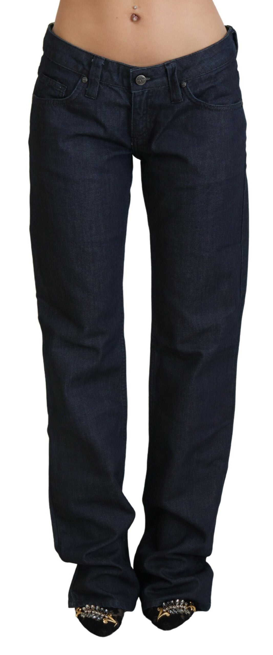 Exte Blue Straight Leg Jeans for Women