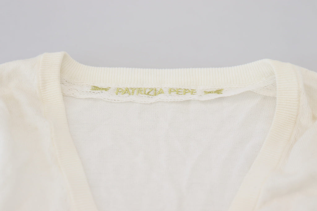 Patrizia Pepe White Long Sleeve T-Shirt for Women additional view