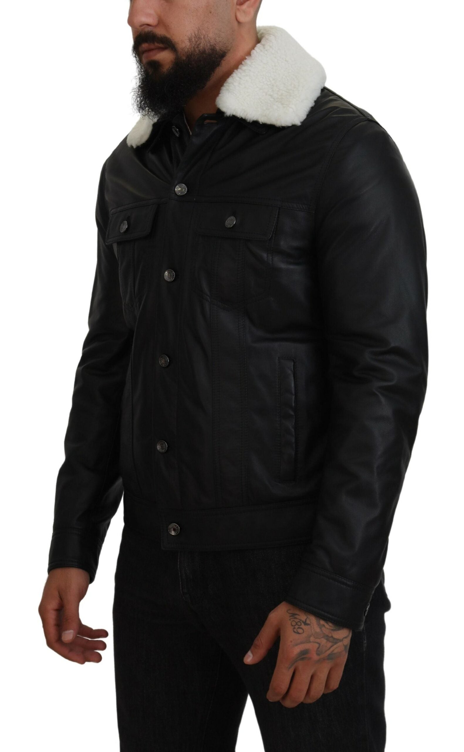 Dolce & Gabbana Black Bomber for Men alternate view