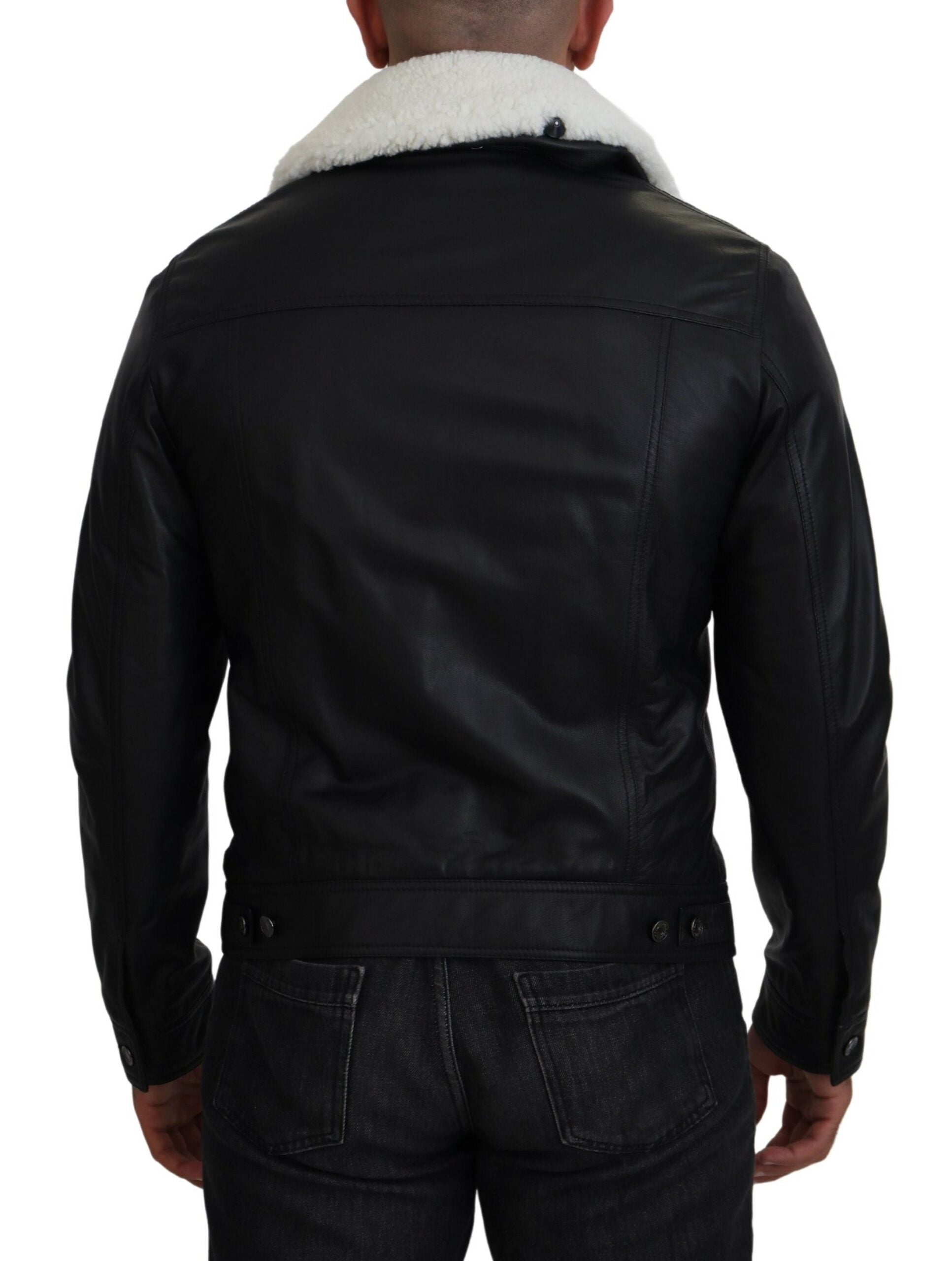 Dolce & Gabbana Black Bomber for Men detail view
