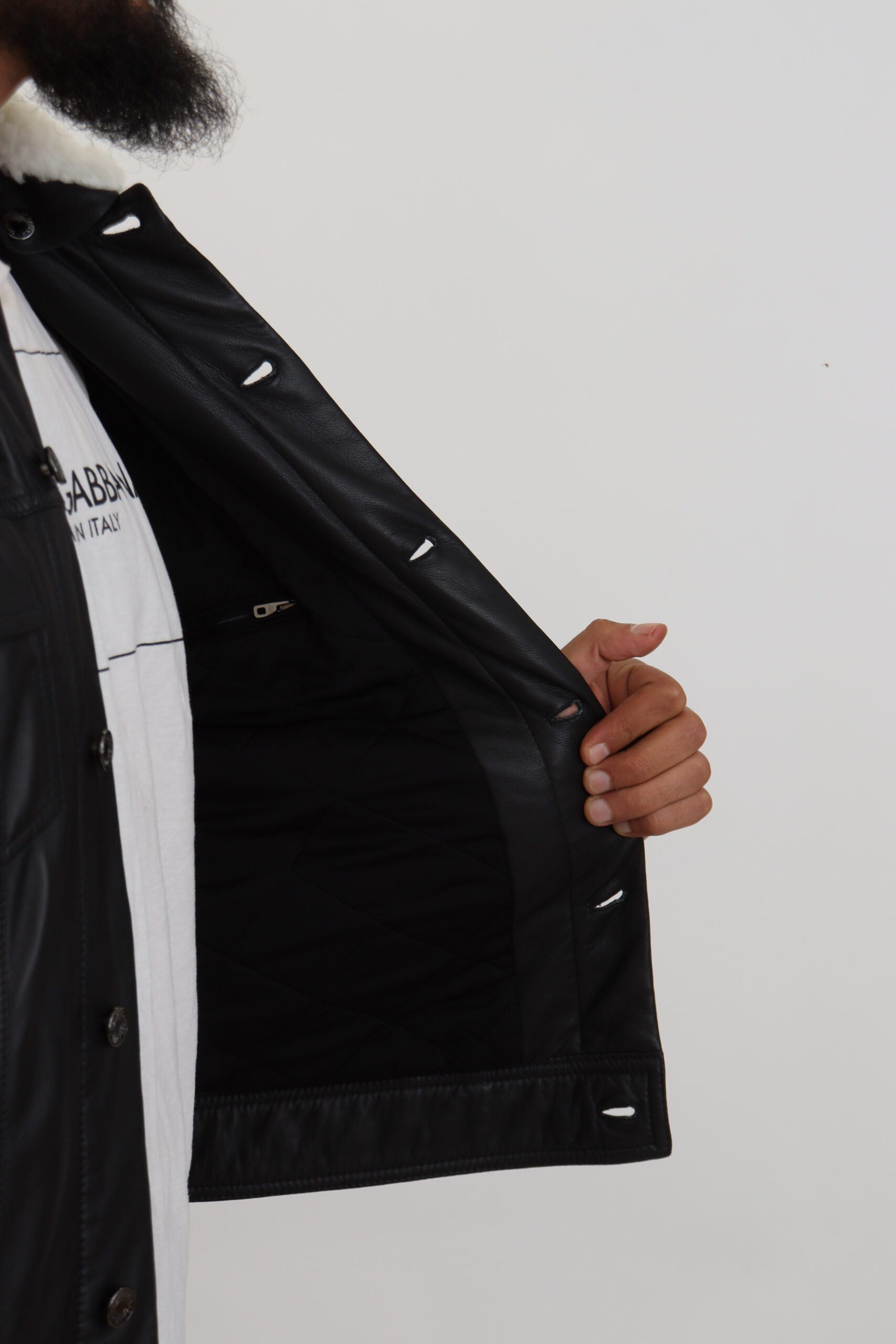 Dolce & Gabbana Black Bomber for Men additional view