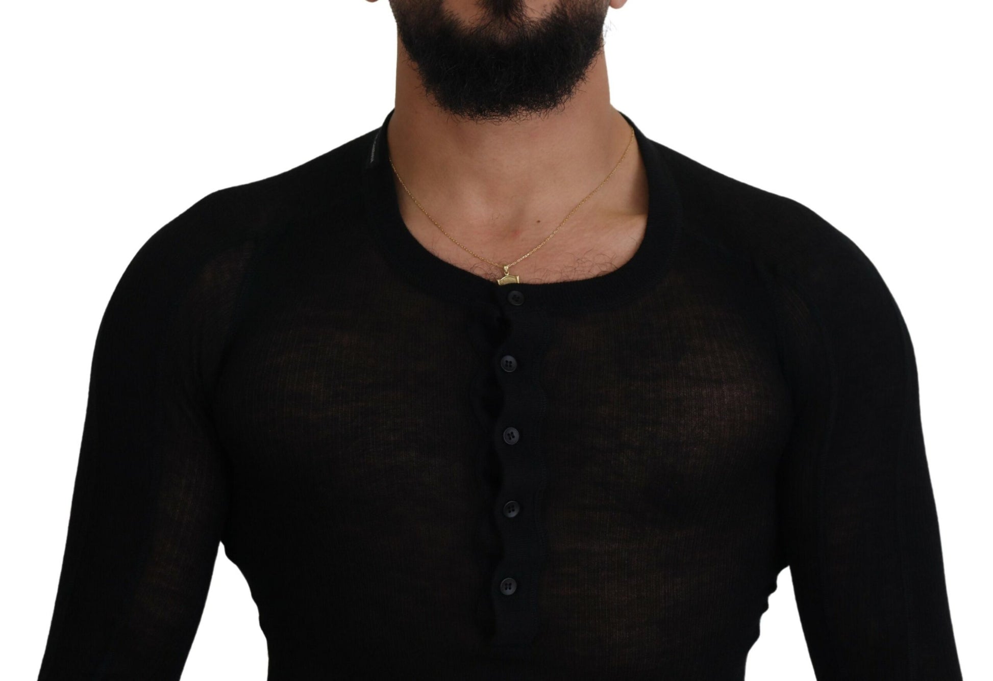Dolce & Gabbana Black Cashmere for Men side view