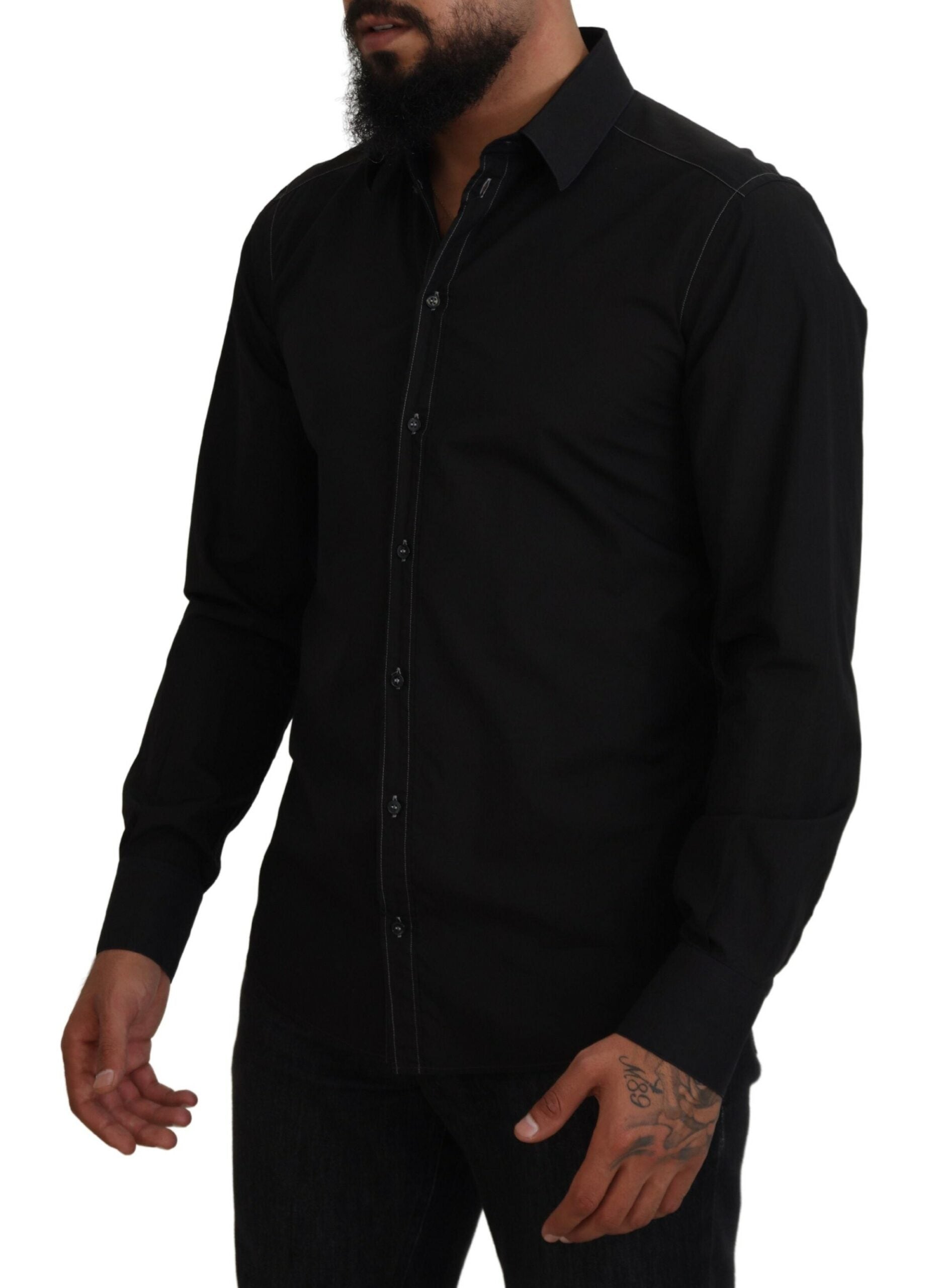 Dolce & Gabbana Black Dress Shirt for Men alternate view