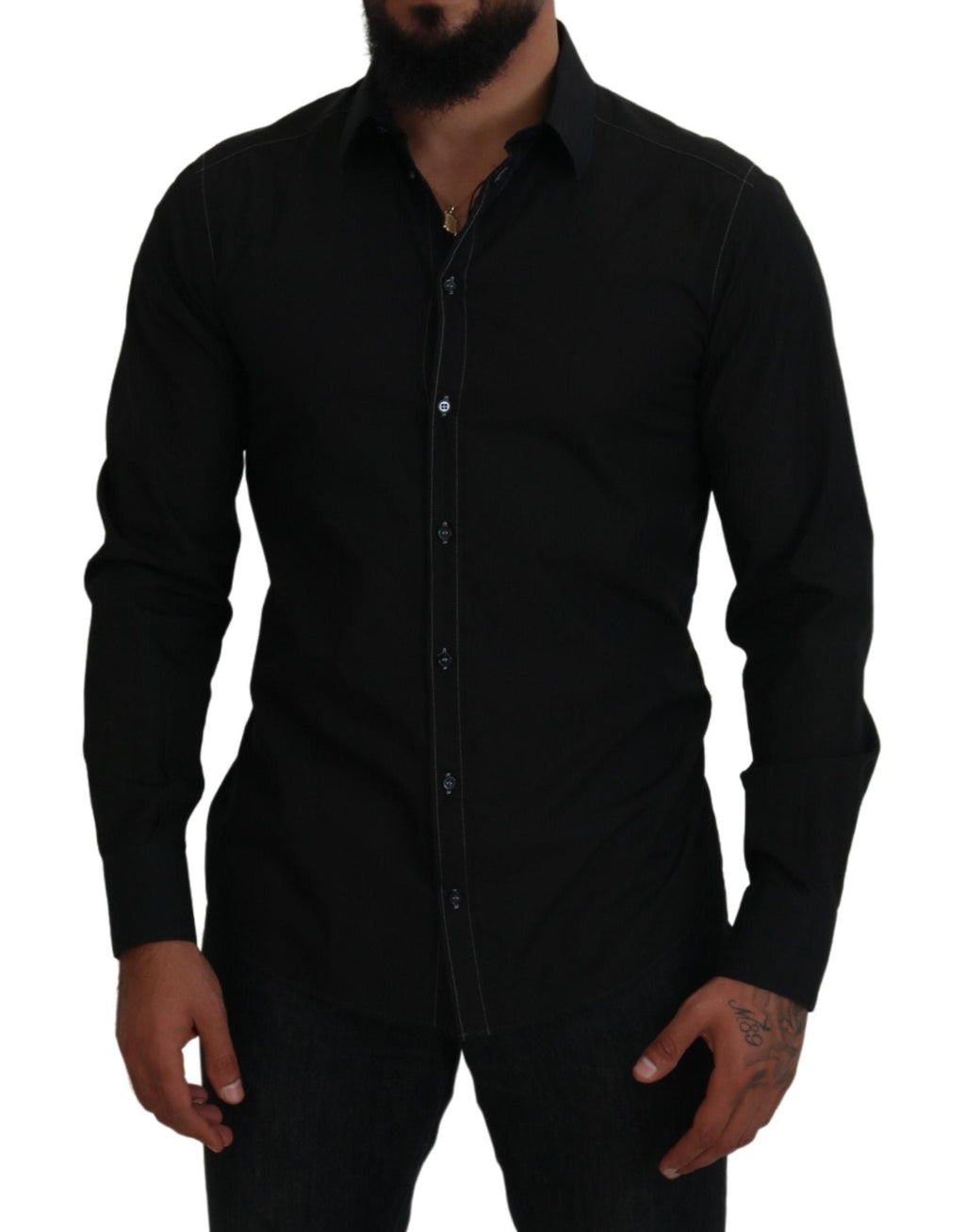 Dolce & Gabbana Black Dress Shirt for Men additional view