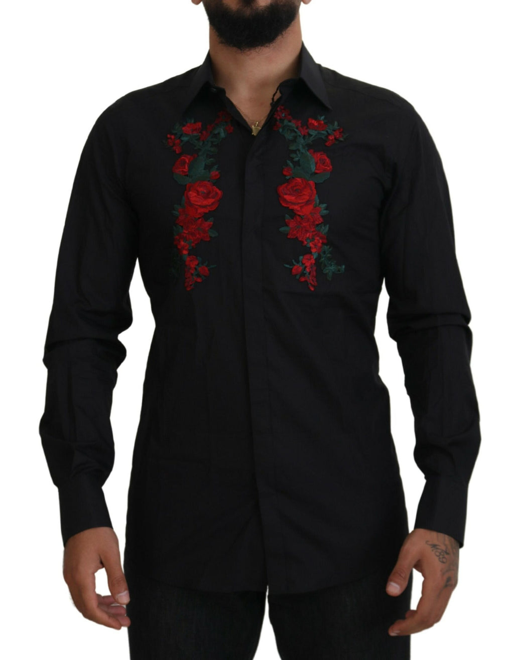 Dolce & Gabbana Black Dress Shirt for Men