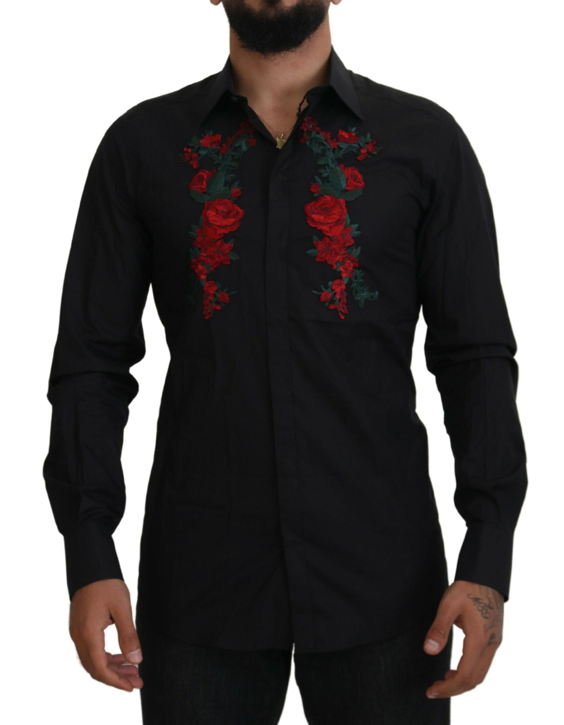Dolce & Gabbana Black Dress Shirt for Men
