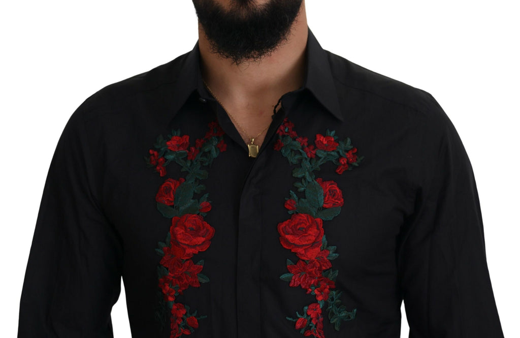 Dolce & Gabbana Black Dress Shirt for Men side view