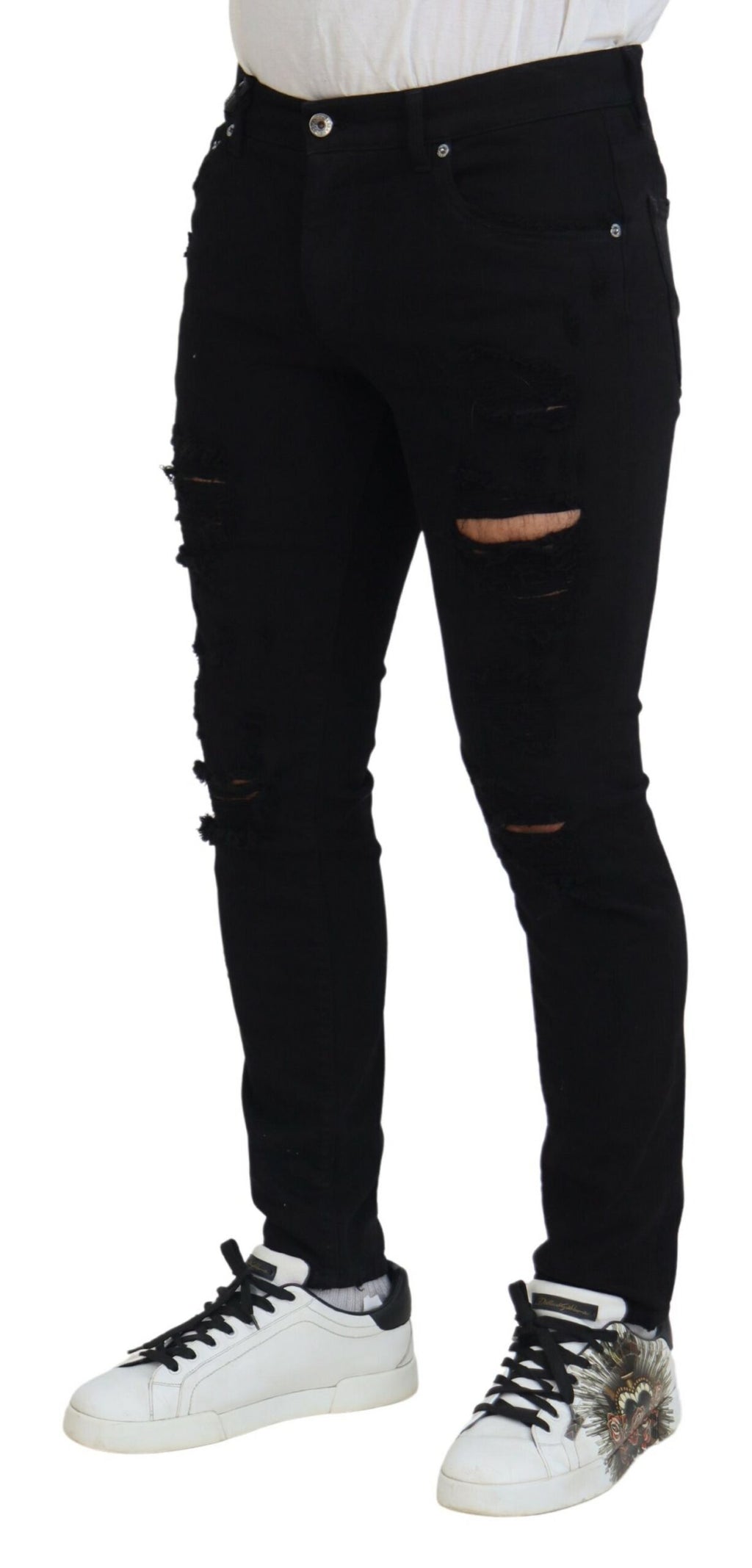 Dolce & Gabbana Black Slim Fit Jeans for Men alternate view