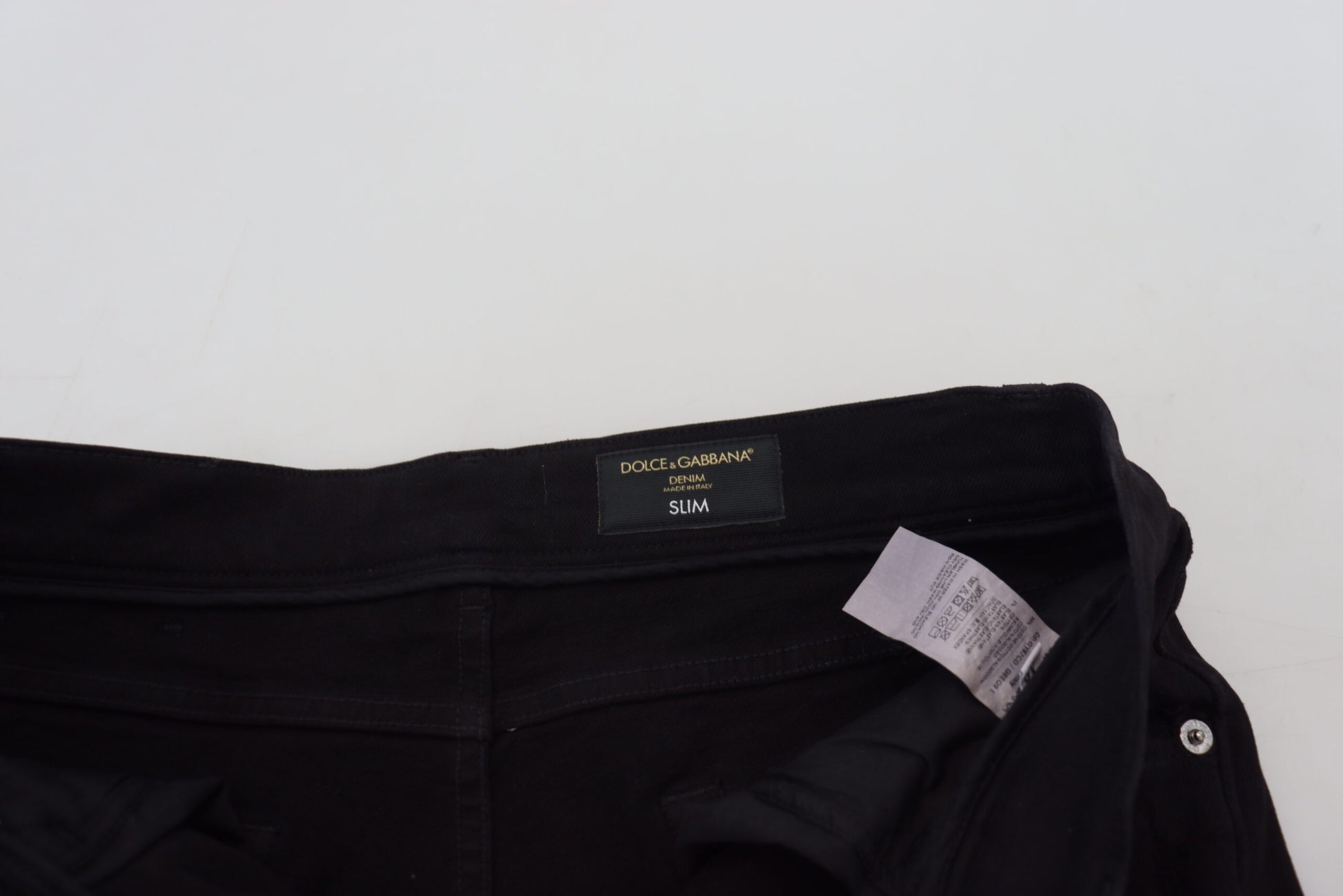 Dolce & Gabbana Black Slim Fit Jeans for Men additional view