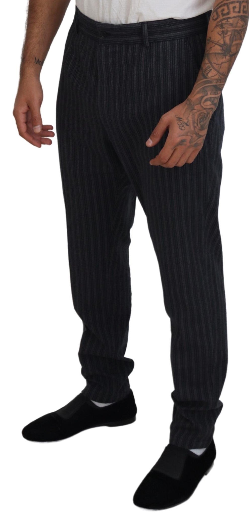 Dolce & Gabbana Grey Dress Pants for Men side view