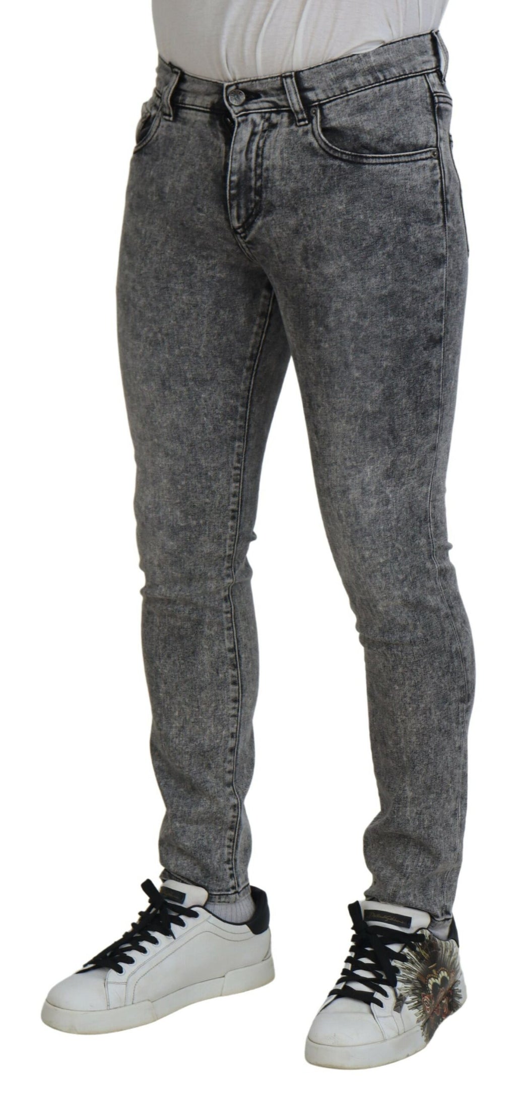 Dolce & Gabbana Grey Slim Fit Jeans for Men alternate view