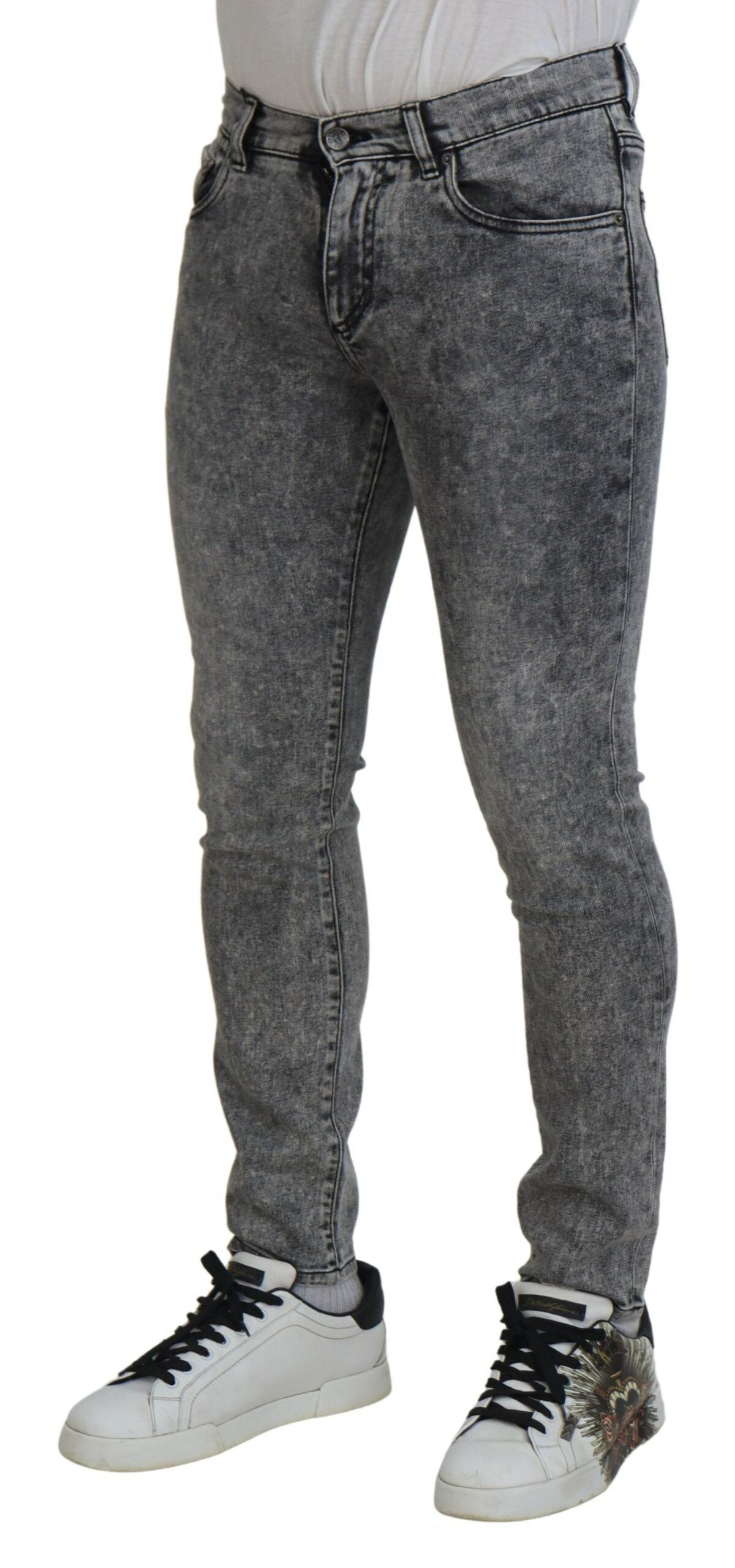 Dolce & Gabbana Grey Slim Fit Jeans for Men alternate view