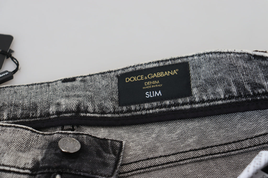 Dolce & Gabbana Grey Slim Fit Jeans for Men additional view