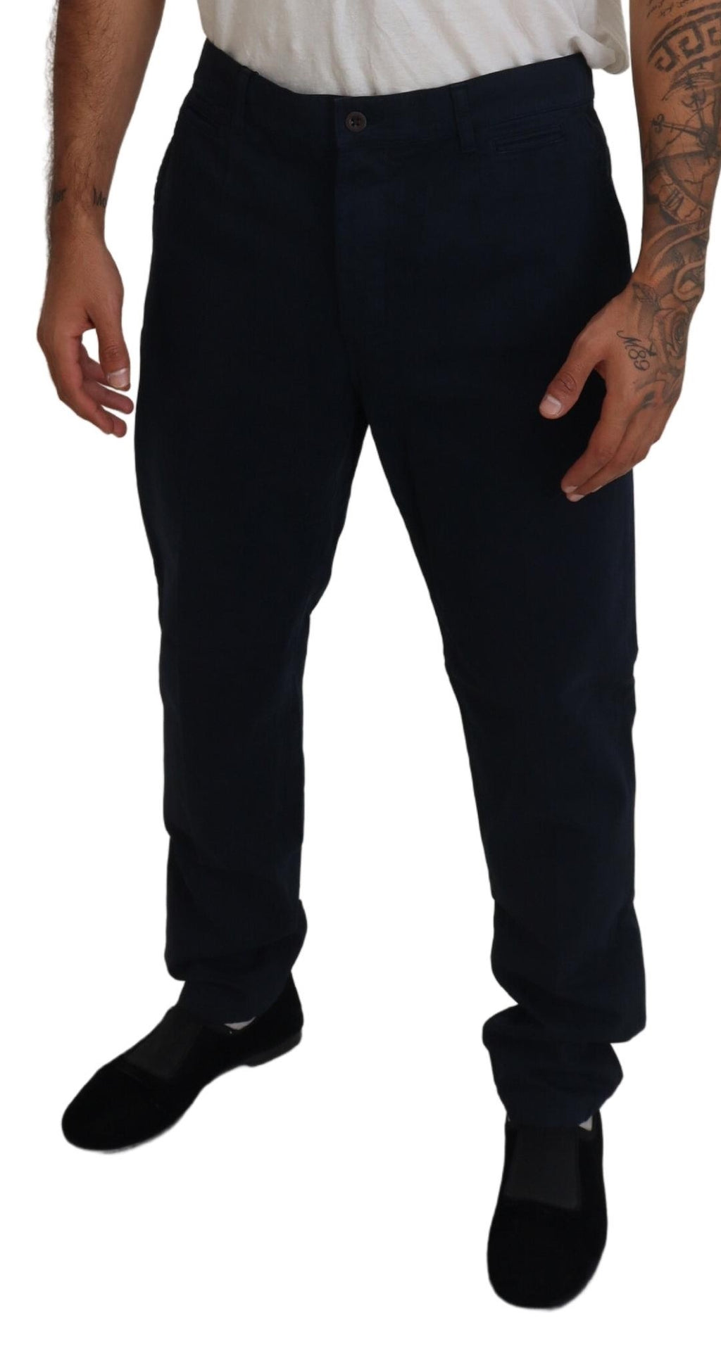 Dolce & Gabbana Blue Dress Pants for Men side view