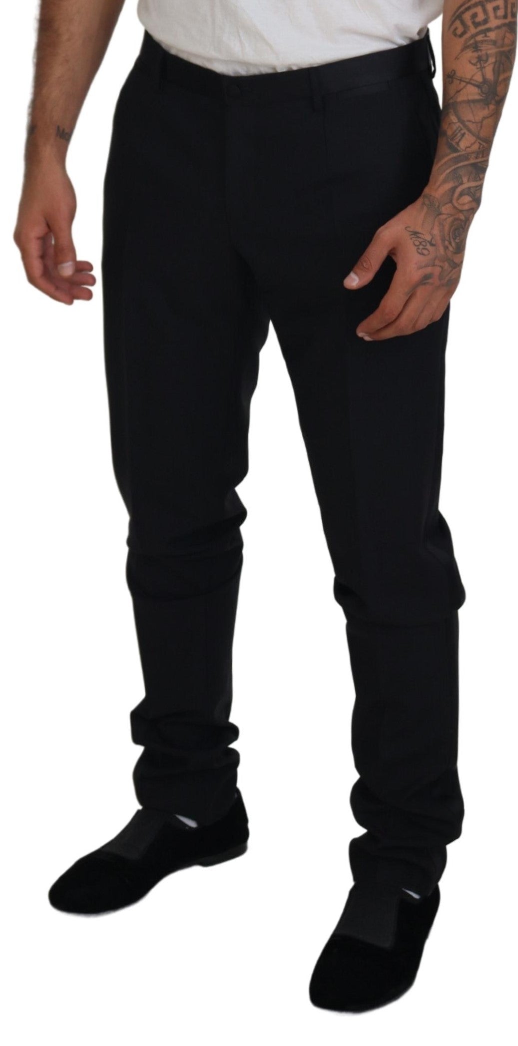Dolce & Gabbana Black Dress Pants for Men side view