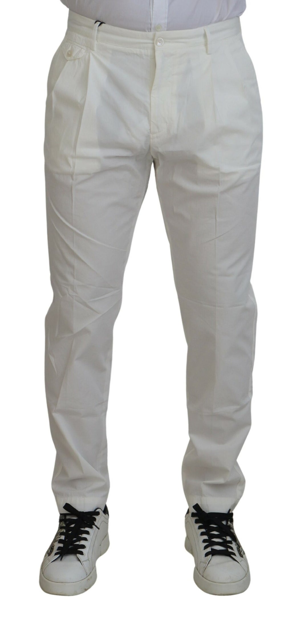 Dolce & Gabbana White Chino Pants for Men