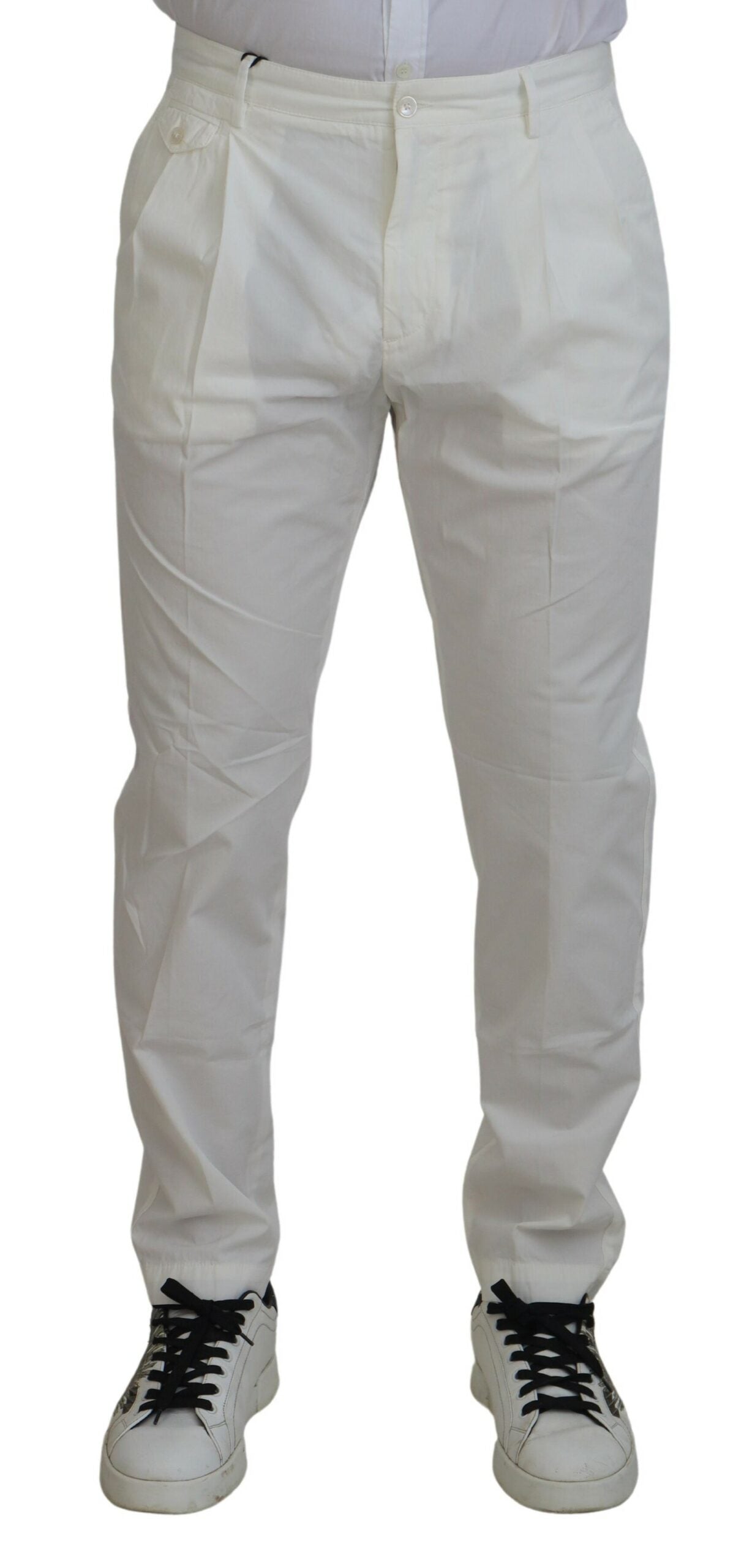 Dolce & Gabbana White Chino Pants for Men