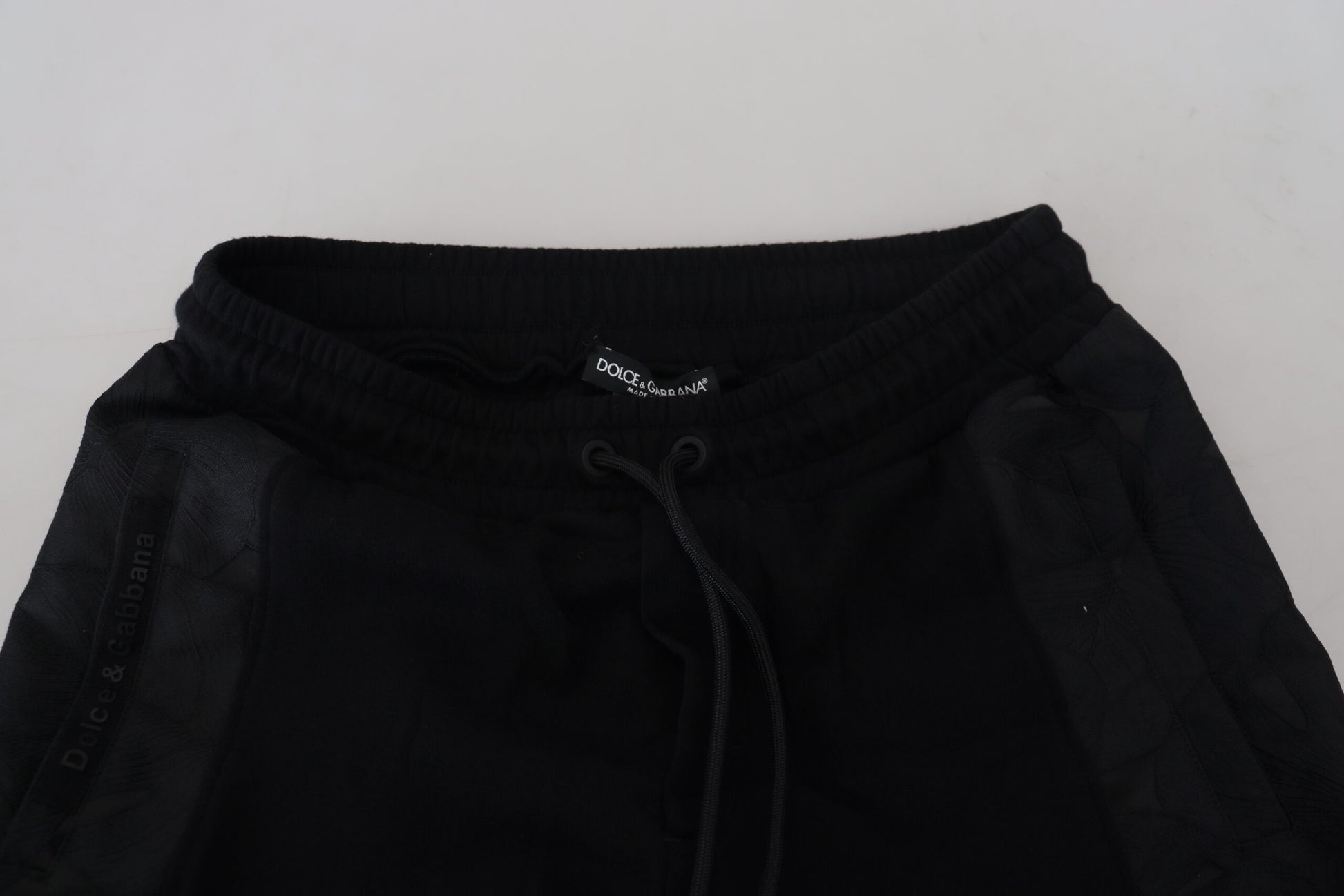 Pantalon de jogging skinny Dolce & Gabbana noir en polyester pour homme