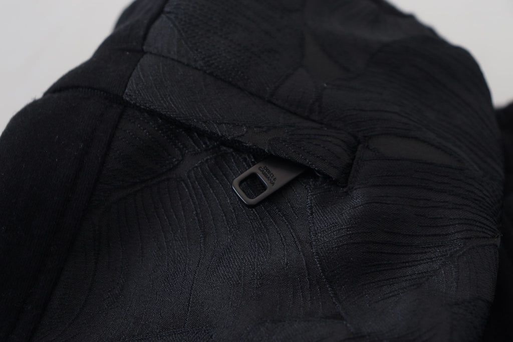 Pantalon de jogging skinny Dolce & Gabbana noir en polyester pour homme