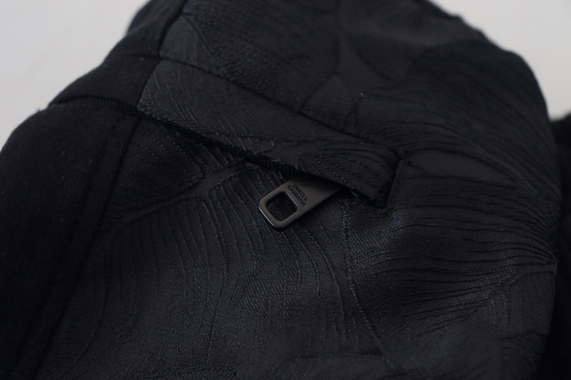 Pantalon de jogging skinny Dolce & Gabbana noir en polyester pour homme