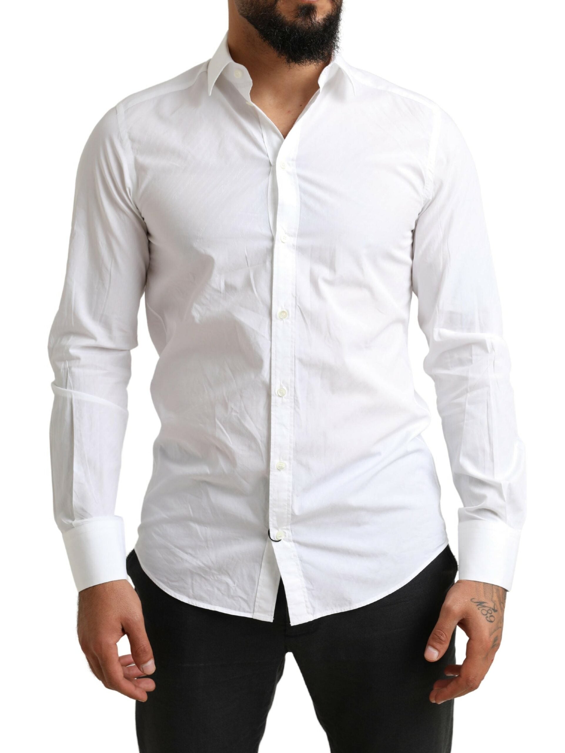 Dolce & Gabbana White Dress Shirt for Men