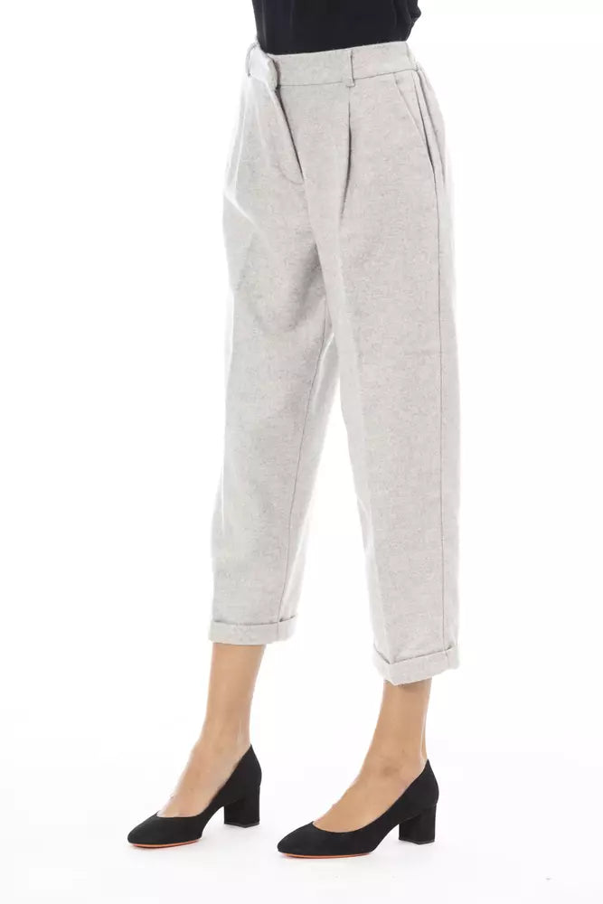 Alpha Studio Grey Casual Pants for Women alternate view