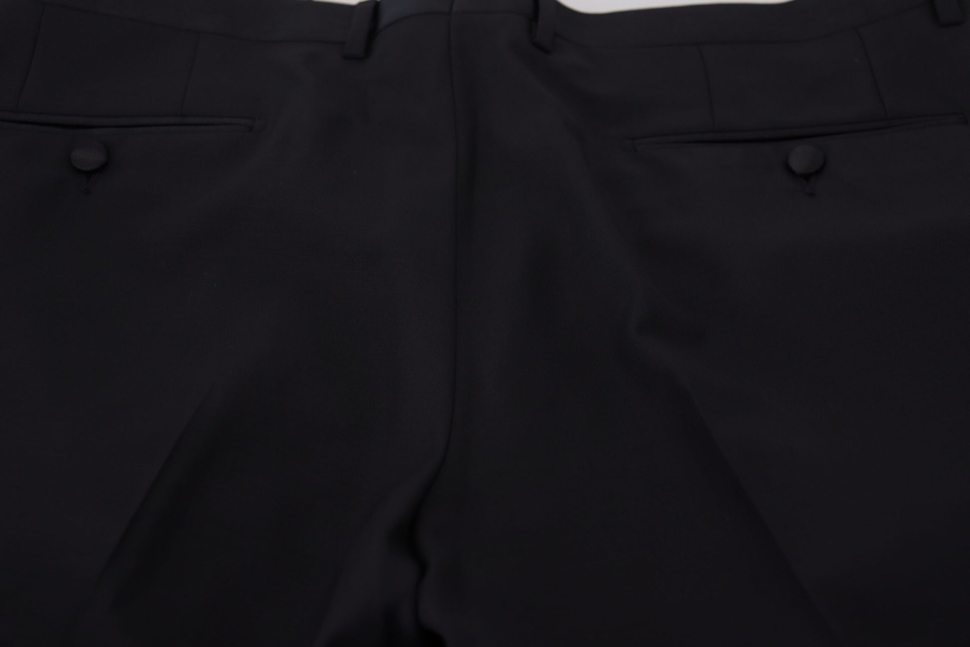 Dolce & Gabbana Robe noire Pantalon en laine et soie